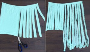 Variatie DIY tshirt Shawl 1